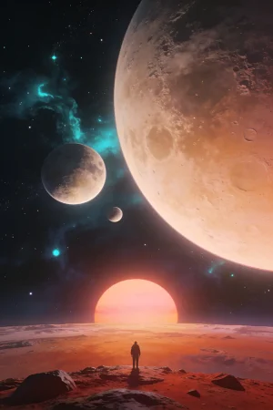 The sky on another world