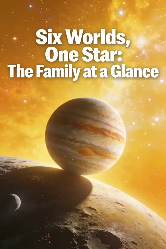 Meet the HD 10180 System: 6 Worlds Around One Star – Six Worlds, One Star: The Family at a Glance