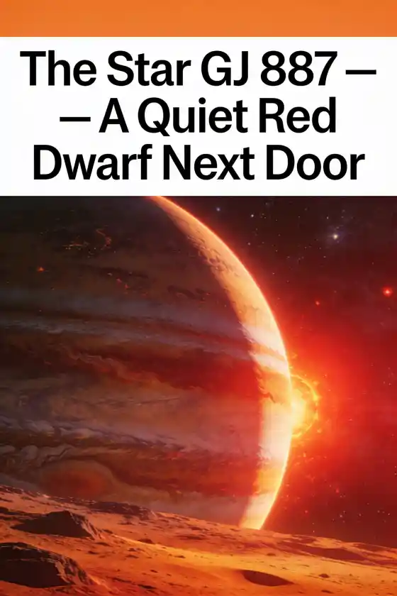 GJ 887 c: A World 10.7 Light-Years From Earth – The Star GJ 887 — A Quiet Red Dwarf Next Door