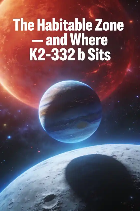 K2-332 b: A World Where Water Might Be Possible – The Habitable Zone — and Where K2-332 b Sits